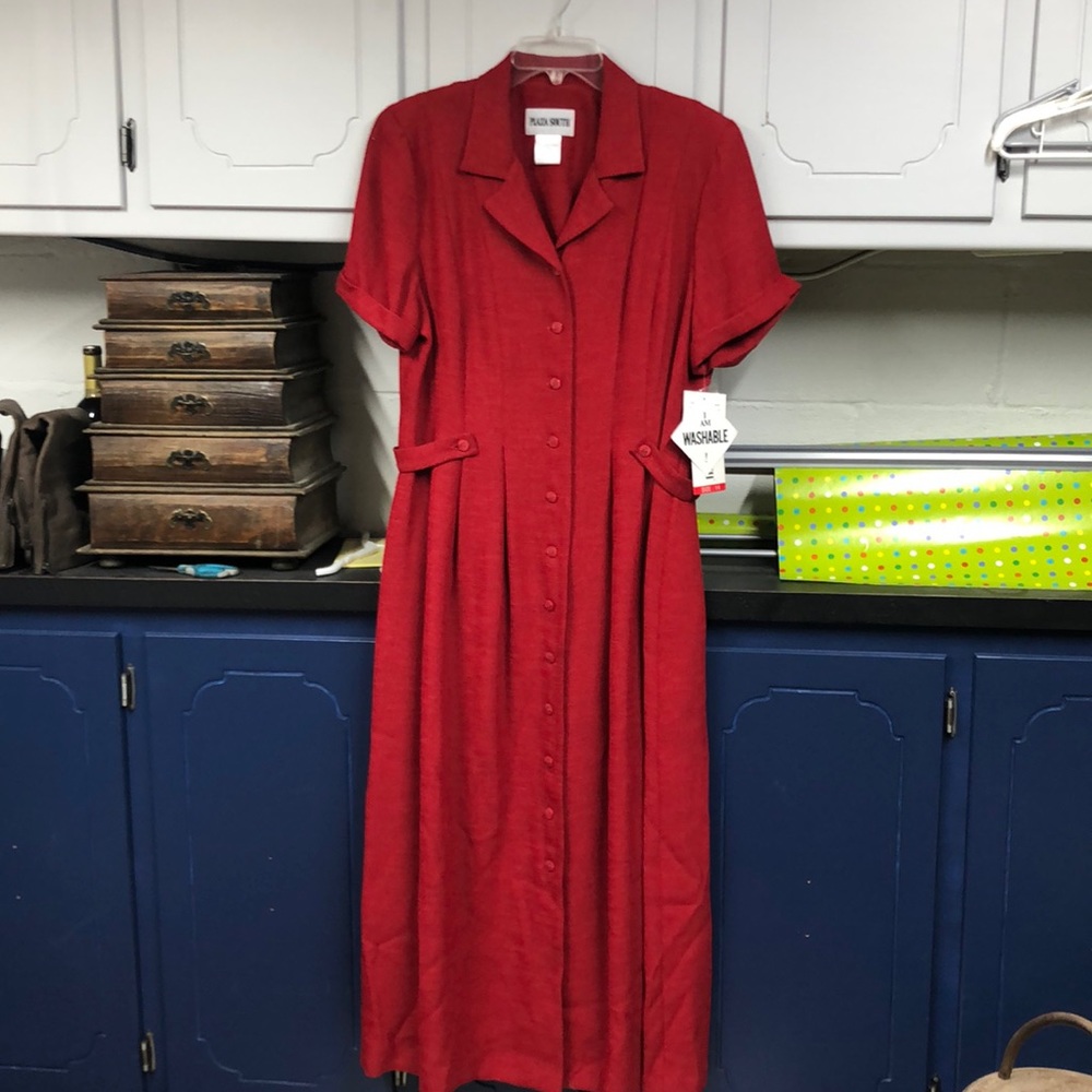 NWT Plaza South‎ red dress size 14